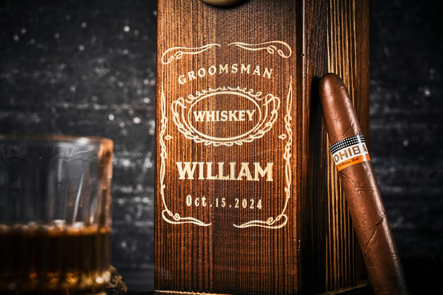 Personalized Whiskey Dispenser Engraved Liquor Father's Day Gift