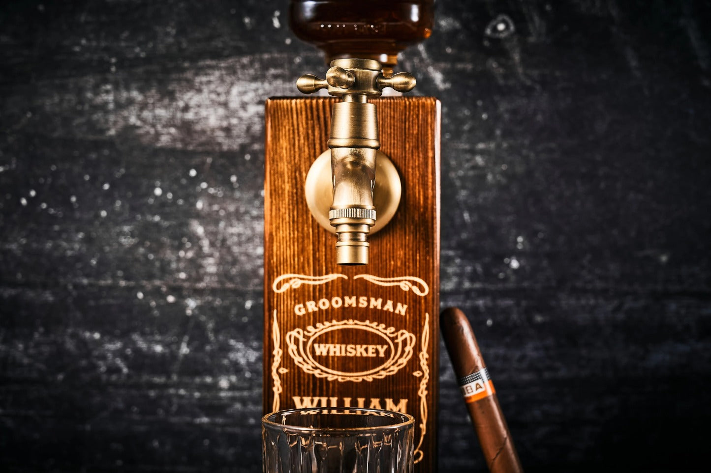 Personalized Whiskey Dispenser Engraved Liquor Father's Day Gift