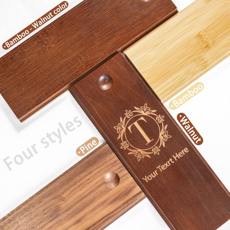 Embossed Wooden Whiskey Dispenser Personalized Alcohol Beverage Home Bar